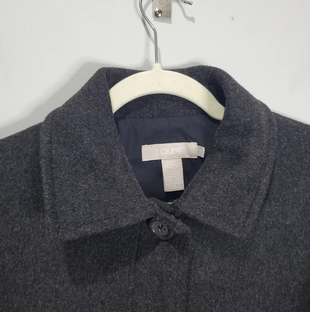 J. Crew Women's Wool Cashmere Blend Coat Size SP - Picture 6 of 14